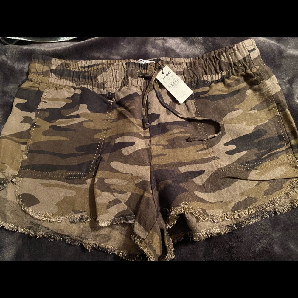 Express camo shorts